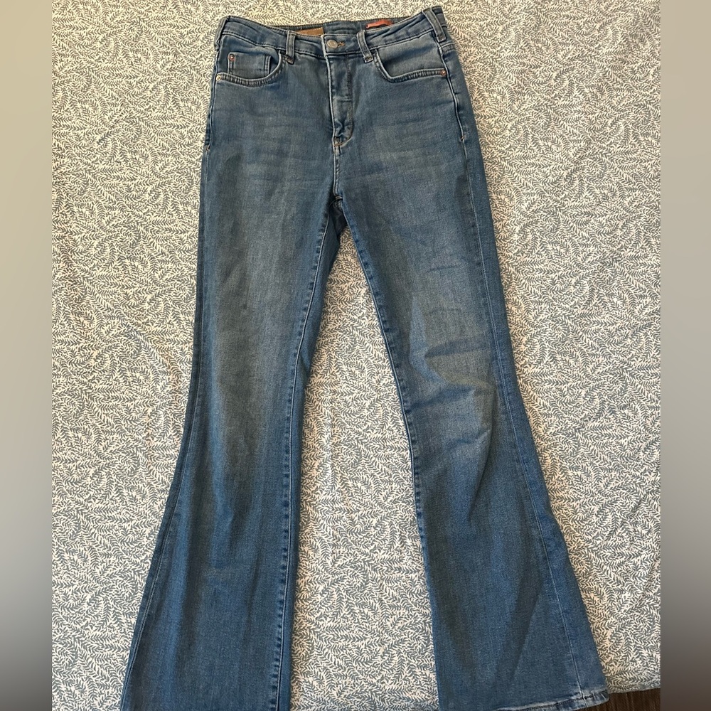 Pilcro, bootcut, Anthropologie high rise